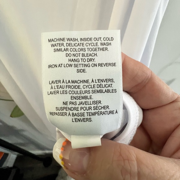 White eyelet dress with slip (2x) - Picture 8 of 8